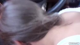 Hottie Brunette Gets Roadside Sex