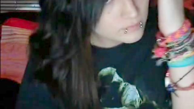 Cute Dark Haired Chicks Is Masturbating Her Shaved Pussy On The Webcam