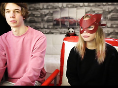 Bf Shows Off His 18 Yo Babe’s Small Tits On Live Webcam Show