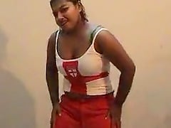 Chubby Latina Slut Dances On Webcam For Fun