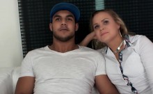 Hot And Horny Wife Gives A Wonderful Blowjob Before She