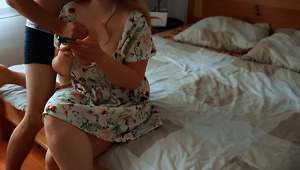 Curvy And Hot Wife Wearing A Cute Dress Gets Fucked By Her Hirny Husband Very Intense